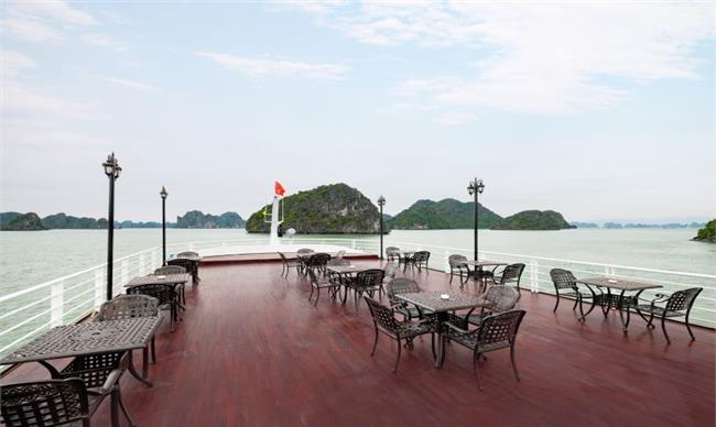 Admire The Scenery of Halong Bay - From The Sundeck